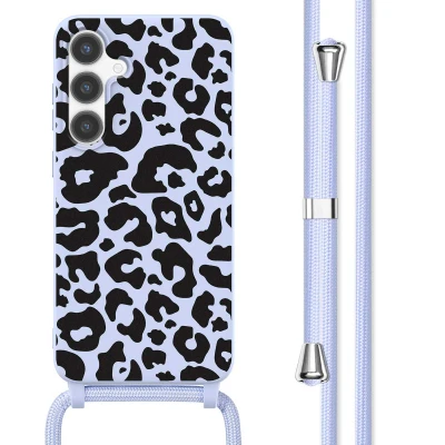 Afbeelding van Samsung Galaxy S24 Plus Hoesje Siliconen en TPU (zacht) imoshion Softcase/Koordhoesje/Backcover Animal Lila Telefoonhoesje