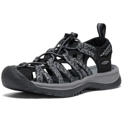 Afbeelding van Keen Outdoorsandalen, Dames, Maat: 38.5, Black steel grey Schoenen