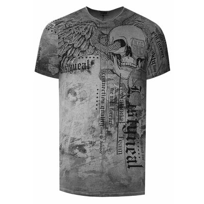 Afbeelding van Rusty Neal Tshirt print, Heren, Maat: Large, Anthrazit