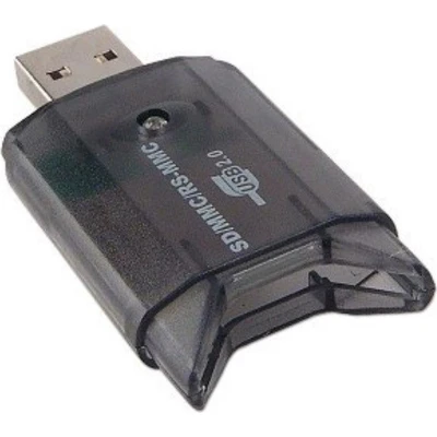 Afbeelding van USB Cardreader met A connector en 1 kaartsleuf voor SD/MMC USB2.0