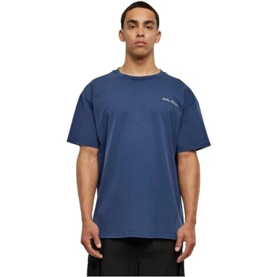 Afbeelding van Urban Classics Small Embroidery Tshirt basic, Heren, Maat: 5XL, Spaceblue