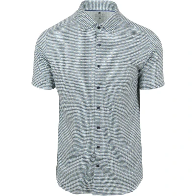 Afbeelding van Desoto Short Sleeve Jersey Overhemd Print Groen Maat S Heren Overhemden Casual