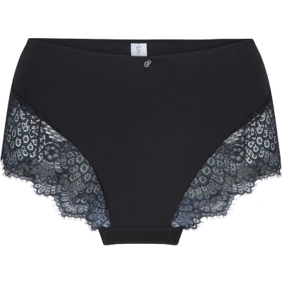Afbeelding van LingaDore Hoge Slip Peacock maat S Groen/Zwart