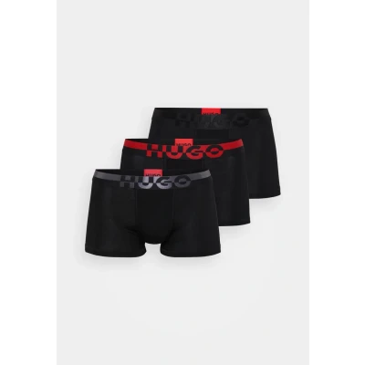 Afbeelding van HUGO Boxershorts donkergrijs / rood zwart