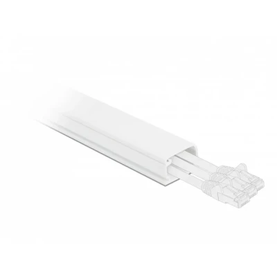 Afbeelding van Delock kabelgoot met deksel 35 x 20 mm lengte 1 m wit