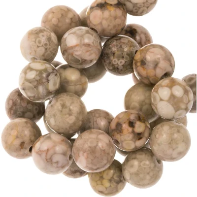 Afbeelding van Maifan Kralen (8 mm) Tan (48 Stuks)