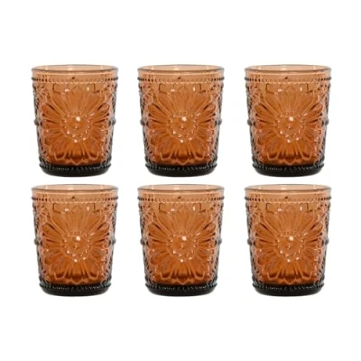 Afbeelding van Glazenset Home ESPRIT Amber Kristal (6 Stuks)