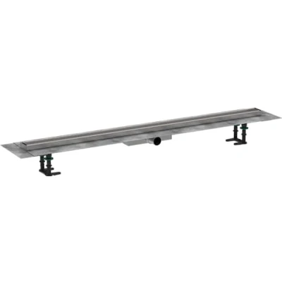Afbeelding van hansgrohe 56173000 RainDrain Compact douchegoot 1200 betegelbaar voor vlakke installatie, complete set