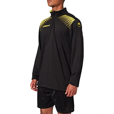 Afbeelding van Uhlsport Goal 1/4 Zip Top Zwart Limoen Geel Maat 128