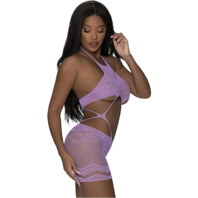 Afbeelding van Seamless Crotchless Romper One Size Lavender