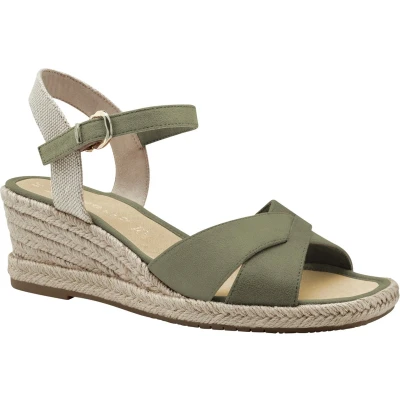 Afbeelding van Tamaris Espadrilles, Dames, Maat: 38, Pistacchio Textiel