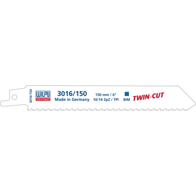 Afbeelding van Wilpu 3016/150 Twin cut reciprozaagblad Metaal en Hout (per 5 stuks)