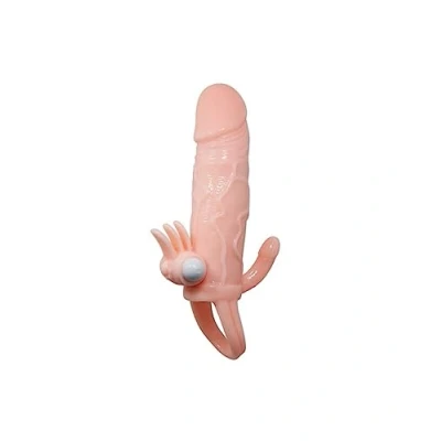 Afbeelding van BAILE FOR HIM Brave Man Penis Cover With Clit And Anal Stimulation Flesh 16.5 Cm