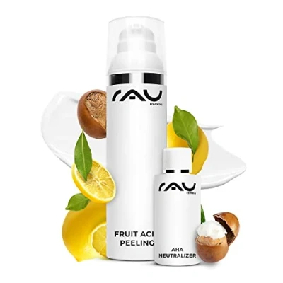 Afbeelding van RAU Fruit Acid Peeling, 100 ml fruitzuurpeeling voor alle huidtypen ook onzuivere huid en mee eters
