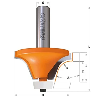 Afbeelding van CMT Orange Tools 966.602.11 Frees voor Nieuwgietwerk, 15 graden, met rol, S 12 d 50,8 x 25,4