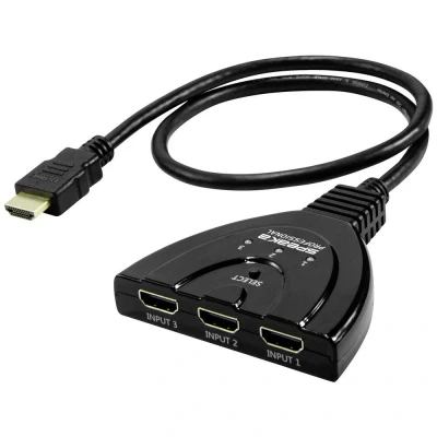 Afbeelding van SpeaKa Professional SP HDSW 200 HDMI switch 3 poorten Ultra HD geschikt 7680 x 4320 Pixel
