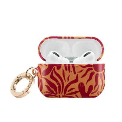Afbeelding van Selencia Vivid Case Hoesje geschikt voor AirPods Pro 2 / (2022) Tropical Vibes Apricot