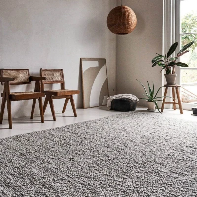 Afbeelding van Wollen vloerkleed Bergamo 28 Grijs Interieur05 [Afmetingen:200 x 300 cm]