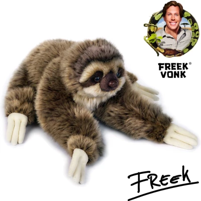 Afbeelding van Freek Vonk x BRESSER Knuffeldier Lukas de Luiaard Gevuld met Gerecycled Materiaal