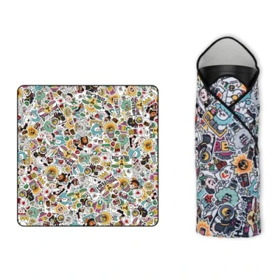 Afbeelding van PGYTECH Camera Beschermende Wrap, Anti Kras Stofdicht Lens Wrap Doek voor DSLR/Camera Accessoires, Meerkleurig, 45 x cm, Pop Collage