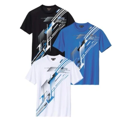 Afbeelding van ATLAS FOR MEN Set van 3 bedrukte T shirts Summer Sport XL