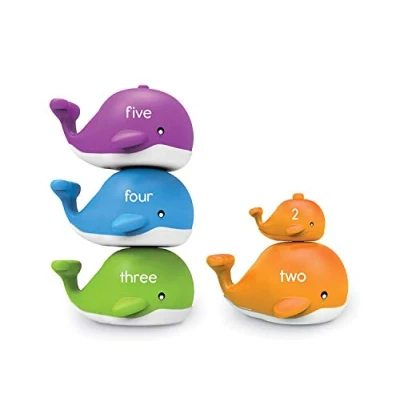 Afbeelding van Learning Resources Snap n Learn Stapelen Walvissen 15 Stuk Set