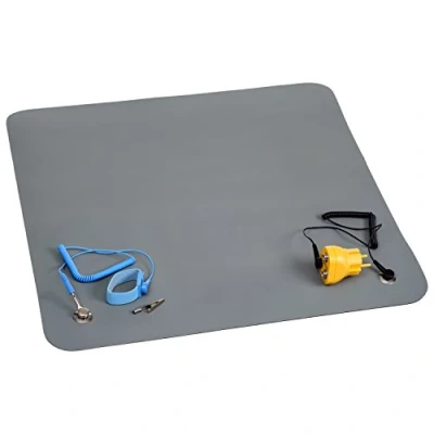 Afbeelding van Quadrios ESD bureaumatset Grijs (l x b) 550 mm