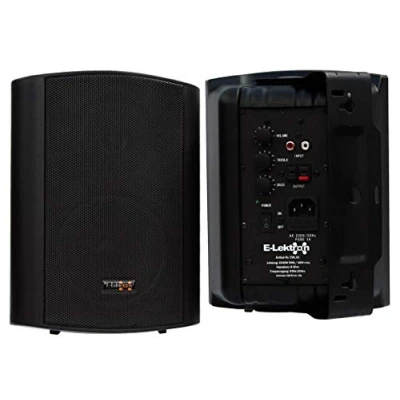 Afbeelding van E Lektron EWL5A actieve stereo luidsprekerset incl. montagebeugels paar 5&quot;2 X 60 W zwart