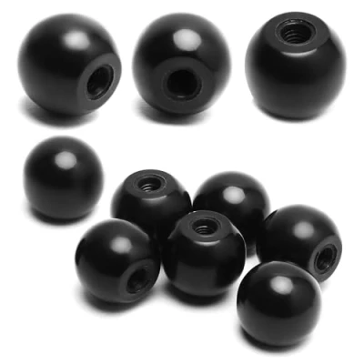 Afbeelding van Othmro 15Pcs Kogelhendel Knoppen, M5 Vrouwelijke Draad Geïsoleerde Zwarte Bal Knop, 20mm Diameter Bakeliet Hendelknop Machine Handvat Tool Vervanging