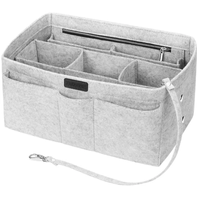 Afbeelding van Betoores tasorganizer voor vrouwen, handtassen, handtasorganizer, organizer Speedy Neverfull tassen, lichtgrijs, X Large