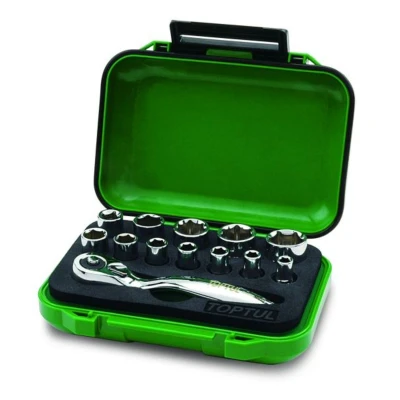 Afbeelding van Dopsleutelset TOPTUL 1/4 13Stk(4 4.5 5 5.5 6 7 8 9 10 11 12 13 mm)