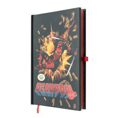 Afbeelding van Grupo Erik A5 Premium notitieboek Marvel Deadpool Wit Gestippeld witte pagina&#039;s Bullet journal