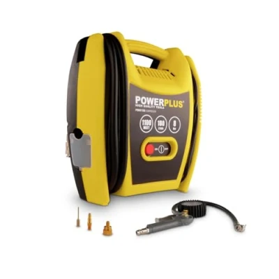Afbeelding van Powerplus POWX1705 Compressor Luchtcompressor 1100W 8 bar 3m slang Incl. accessoires