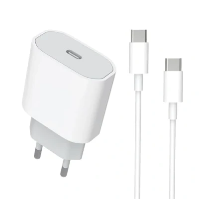 Afbeelding van Snellader USB C 20 W voor iPhone 15/15 Pro/15 Pro Max, MFi gecertificeerde oplader en type naar oplaadkabel 3,3 ft iPad Pro/Air, stekker, voeding, oplader, wandadapter