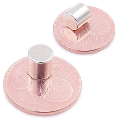 Afbeelding van Brudazon 10 mini schijfmagneten 7 x mm N52 sterkste niveau neodymium magneten ultrasterk Power magneet voor modelbouw, foto, whiteboard, notitiewand, koelkast, knutselen magnetische schijf extra sterk