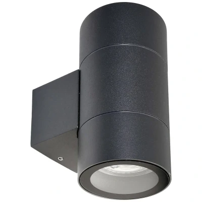 Afbeelding van Deko Light Buitenwandlamp Achernar 2 lamps up/down zwartgrijs