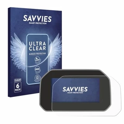 Afbeelding van Savvies (6 Stuks) Schermbeschermer voor BMW R 1250 GS Adventure Connectivity TFT 6.5&quot; Screen Protector Ultra Transparant