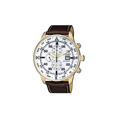 Afbeelding van Analoog model Eco Drive CA0693 12A merk CITIZEN, Bruin, strepen
