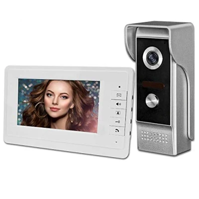 Afbeelding van uoweky Video Intercom Deurbel 7 &#039;&#039;TFT LCD Bedrade Deurtelefoon Systeem Ondersteuning Unlock voor Thuis Indoor Monitor 700TVL Outdoor IR Camera