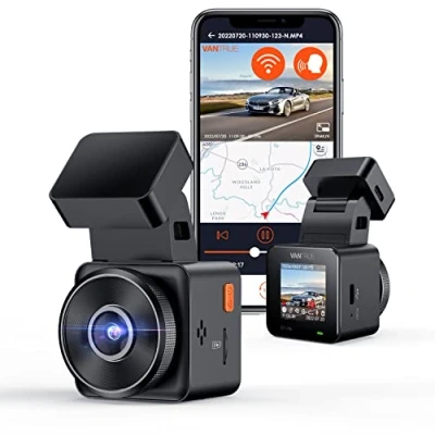Afbeelding van VANTRUE E1 Lite 1080P Mini Dash Cam Auto WiFi Front, Draadloze GPS Autocamera met Spraakbesturing HDR Nachtzicht, 24 uur. Parkeerbewaking, 1,54 inch 160 lusopname max. 512GB