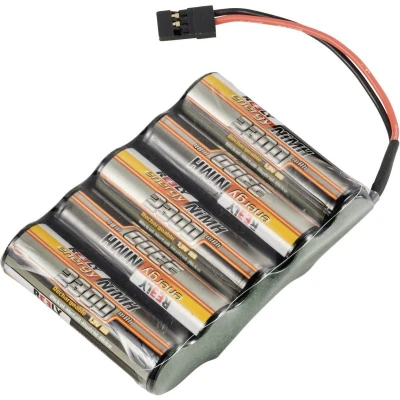 Afbeelding van Reely NiMH accupack 6 V 2300 mAh Aantal cellen: 5 AA (penlite) Side by JR bus