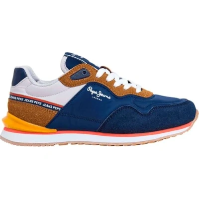 Afbeelding van Pepe Jeans London JUMP Sneakers laag voor kinderen, Maat: 33, Navy Kunststof