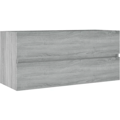 Afbeelding van vidaXL Wastafelkast 100x38,5x45 cm bewerkt hout grijs sonoma eiken