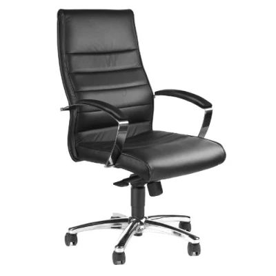 Afbeelding van Topstar Bureaustoel, designer luxe, managersstoel, TD Luxe 10, leer, zwart