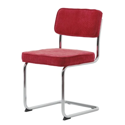 Afbeelding van Nordic Home Logan eetkamerstoel rood Stof