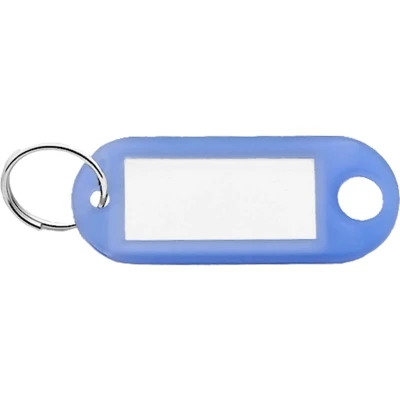 Afbeelding van Sleutellabels Transparant Blauw 100 stuks