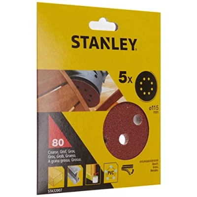 Afbeelding van Stanley Schuurschijf Sta32007 xj 115mm K80 5 Stuks
