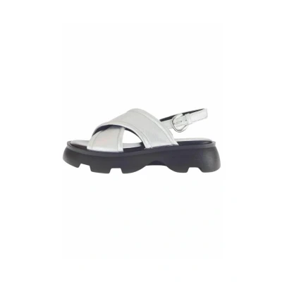 Afbeelding van Gabor Sandalen met plateauzool, Dames, Maat: 42, Silber Schoenen