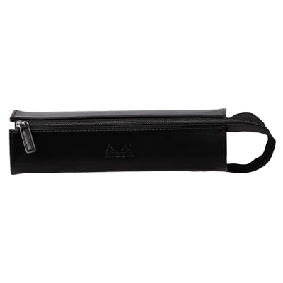 Afbeelding van RHODIA 319012C Rhodiarama pennenetui zwart 23 x 5 cm platte opening voor gebruik als stofdoek kunstleer opslag pennen, viltstiften, kleine accessoires