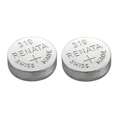Afbeelding van Renata 2 batterijen 319 voor horloge MAde Swiss zilveroxide 1,5 V (SR527SW) ook bekend als: SR64, V319, S526E, SB AE/DE, 280 60, 615